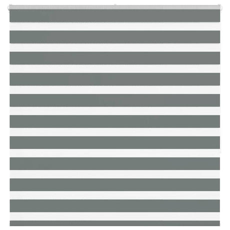 VidaXL Zebra-Rollo 145x150 cm Stoffbreite 140,9 cm Dunkelgrau