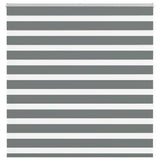 VidaXL Zebra-Rollo 150x150 cm Stoffbreite 145,9 cm Dunkelgrau