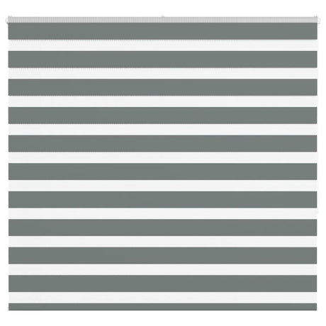 VidaXL Zebra-Rollo 155x150 cm Stoffbreite 150,9 cm Dunkelgrau