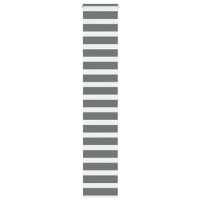 VidaXL Zebra-Rollo 40x200 cm Stoffbreite 35,9 cm Dunkelgrau