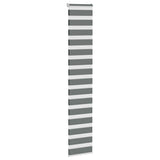 VidaXL Zebra-Rollo 40x200 cm Stoffbreite 35,9 cm Dunkelgrau
