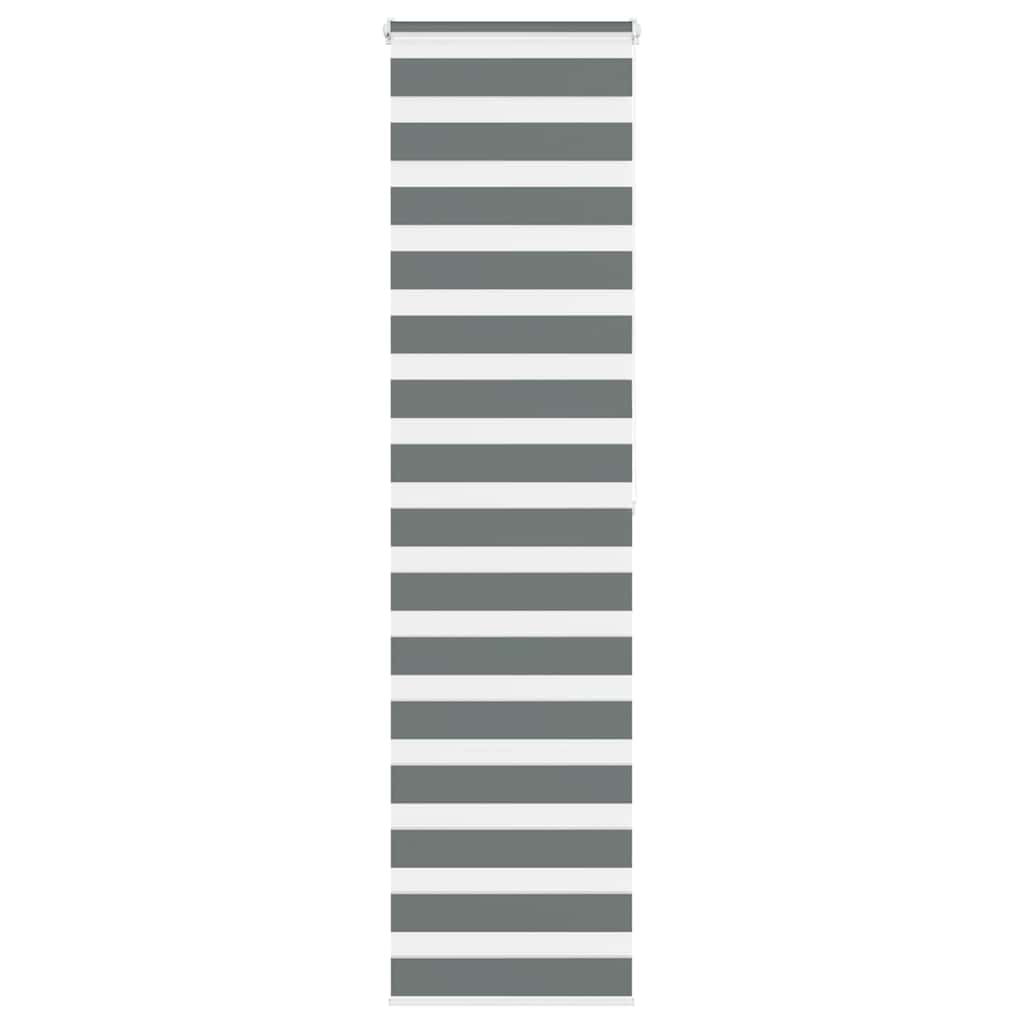Vidaxx Zebra-Rollo 55x200 cm Stoffbreite 50,9 cm Dunkelgrau