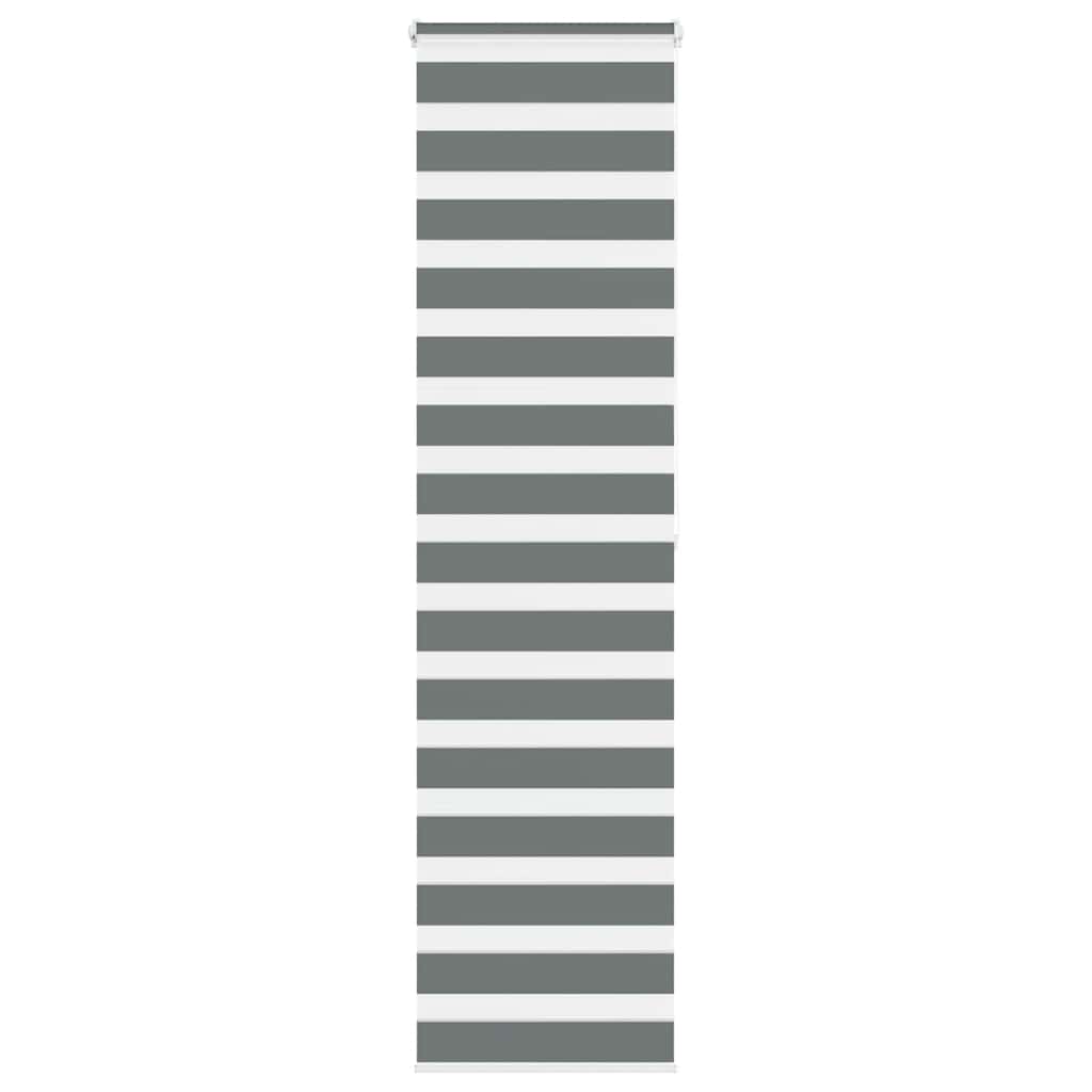 Vidaxx Zebra-Rollo 70x200 cm Stoffbreite 65,9 cm Dunkelgrau