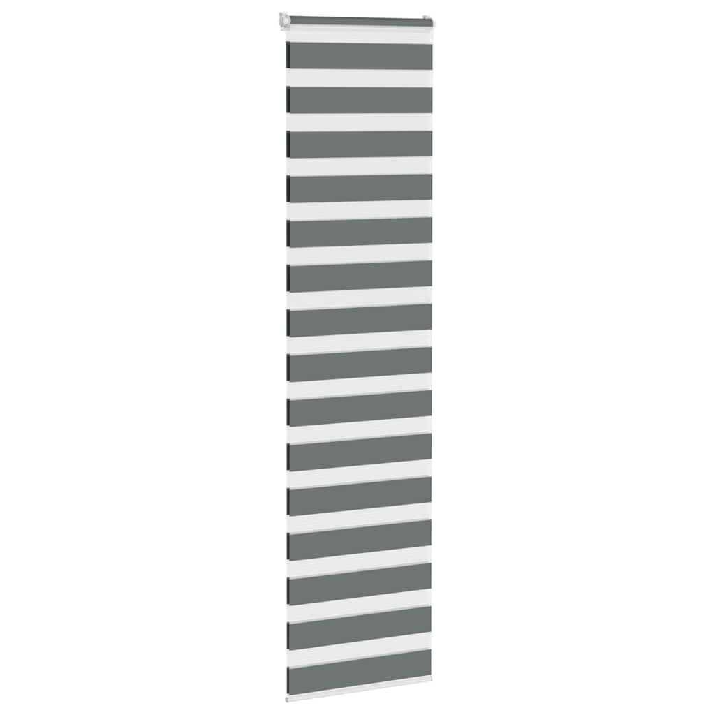 Vidaxx Zebra-Rollo 70x200 cm Stoffbreite 65,9 cm Dunkelgrau