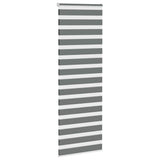 VidaXL Zebra-Rollo 75x200 cm Stoffbreite 70,9 cm Dunkelgrau