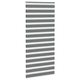 VidaXL Zebra-Rollo 110x200 cm Stoffbreite 105,9 cm Dunkelgrau