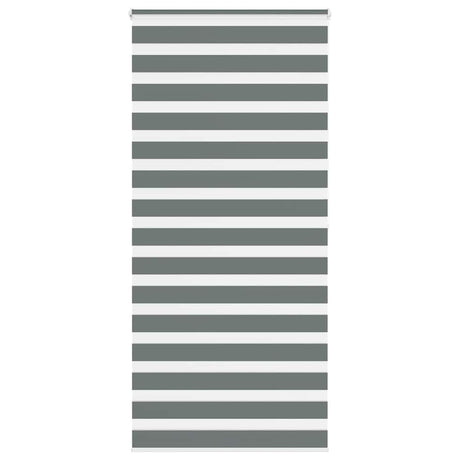 VidaXL Zebra-Rollo 115x200 cm Stoffbreite 110,9 cm Dunkelgrau