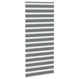 VidaXL Zebra-Rollo 115x200 cm Stoffbreite 110,9 cm Dunkelgrau