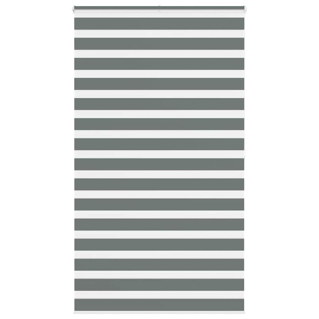 VidaXL Zebra-Rollo 120x200 cm Stoffbreite 115,9 cm Dunkelgrau