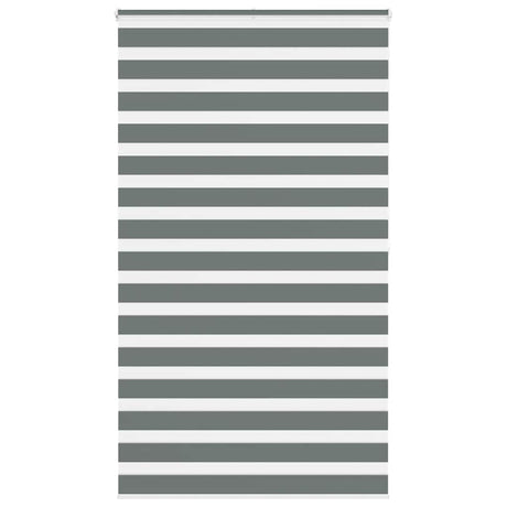 VidaXL Zebra-Rollo 120x200 cm Stoffbreite 115,9 cm Dunkelgrau