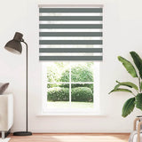 VidaXL Zebra-Rollo 120x200 cm Stoffbreite 115,9 cm Dunkelgrau