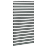 VidaXL Zebra-Rollo 120x200 cm Stoffbreite 115,9 cm Dunkelgrau