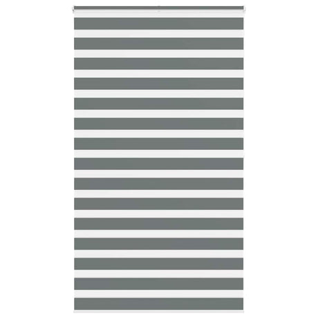 VidaXL Zebra-Rollo 125x200 cm Stoffbreite 120,9 cm Dunkelgrau