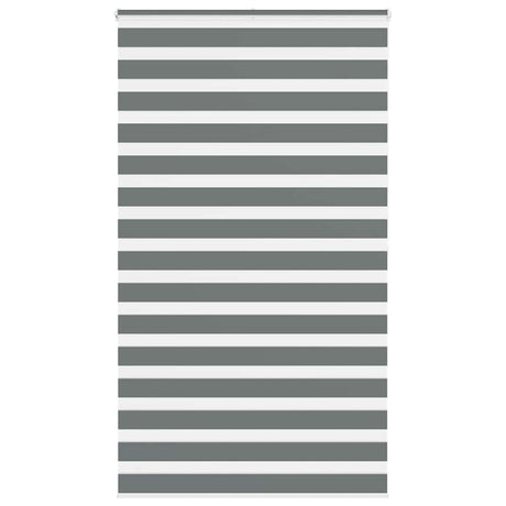 VidaXL Zebra-Rollo 130x200 cm Stoffbreite 125,9 cm Dunkelgrau