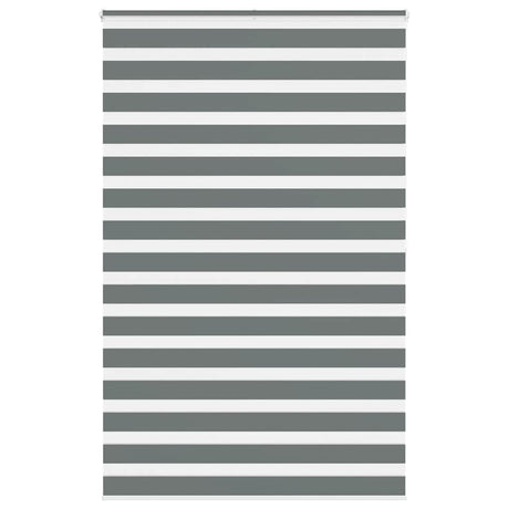 VidaXL Zebra-Rollo 140x200 cm Stoffbreite 135,9 cm Dunkelgrau