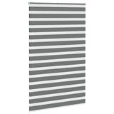 VidaXL Zebra-Rollo 140x200 cm Stoffbreite 135,9 cm Dunkelgrau