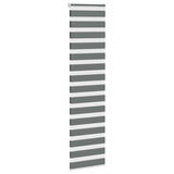VidaXL Zebra-Rollo 55x230 cm Stoffbreite 50,9 cm Dunkelgrau