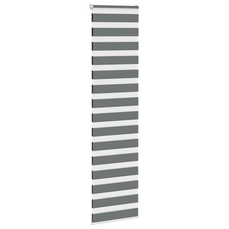 Vidaxx Zebra-Rollo 65x230 cm, Stoffbreite 60,9 cm, dunkelgrau