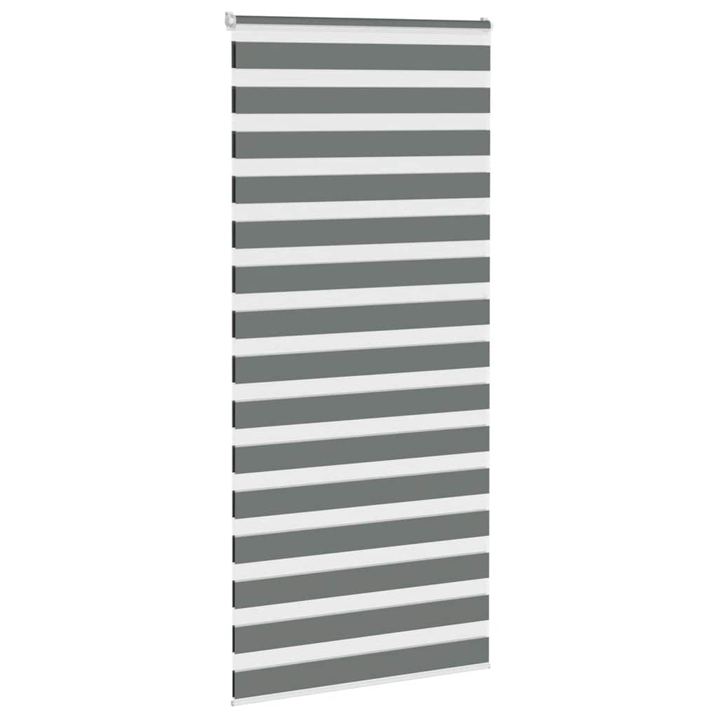 Vidaxx Zebra-Rollo 110x230 cm, Stoffbreite 105,9 cm, dunkelgrau