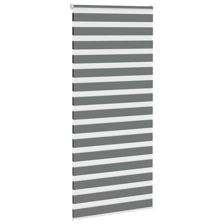 Vidaxx Zebra-Rollo 110x230 cm, Stoffbreite 105,9 cm, dunkelgrau