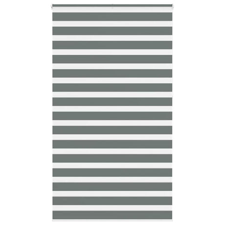 VidaXL Zebra-Rollo 120x230 cm Stoffbreite 115,9 cm Dunkelgrau