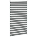 VidaXL Zebra-Rollo 120x230 cm Stoffbreite 115,9 cm Dunkelgrau