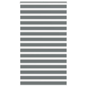 VidaXL Zebra-Rollo 125x230 cm Stoffbreite 120,9 cm Dunkelgrau