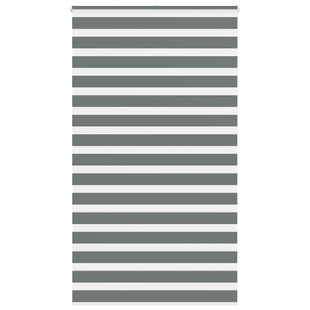 VidaXL Zebra-Rollo 130x230 cm Stoffbreite 125,9 cm Dunkelgrau