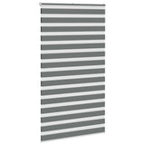 VidaXL Zebra-Rollo 130x230 cm Stoffbreite 125,9 cm Dunkelgrau
