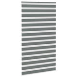 VidaXL Zebra-Rollo 135x230 cm Stoffbreite 130,9 cm Dunkelgrau