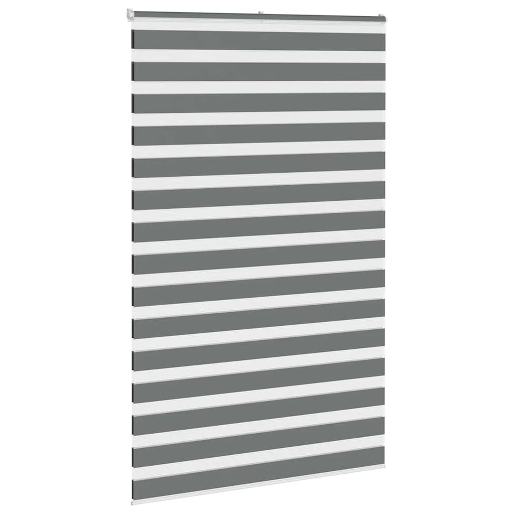 VidaXL Zebra-Rollo 140x230 cm Stoffbreite 135,9 cm Dunkelgrau