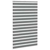 VidaXL Zebra-Rollo 140x230 cm Stoffbreite 135,9 cm Dunkelgrau