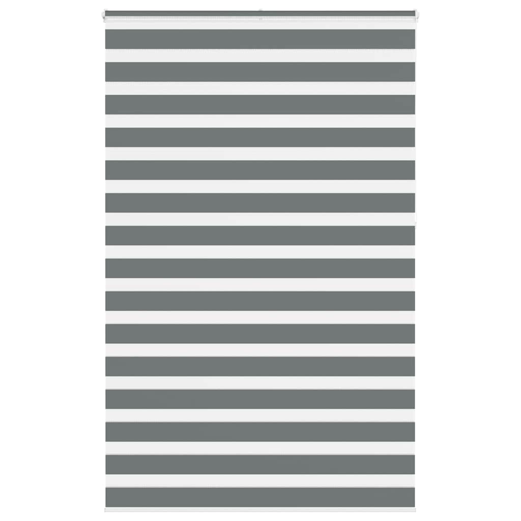 VidaXL Zebra-Rollo 150x230 cm Stoffbreite 145,9 cm Dunkelgrau