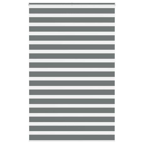 VidaXL Zebra-Rollo 150x230 cm Stoffbreite 145,9 cm Dunkelgrau