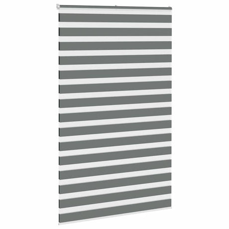 VidaXL Zebra-Rollo 150x230 cm Stoffbreite 145,9 cm Dunkelgrau