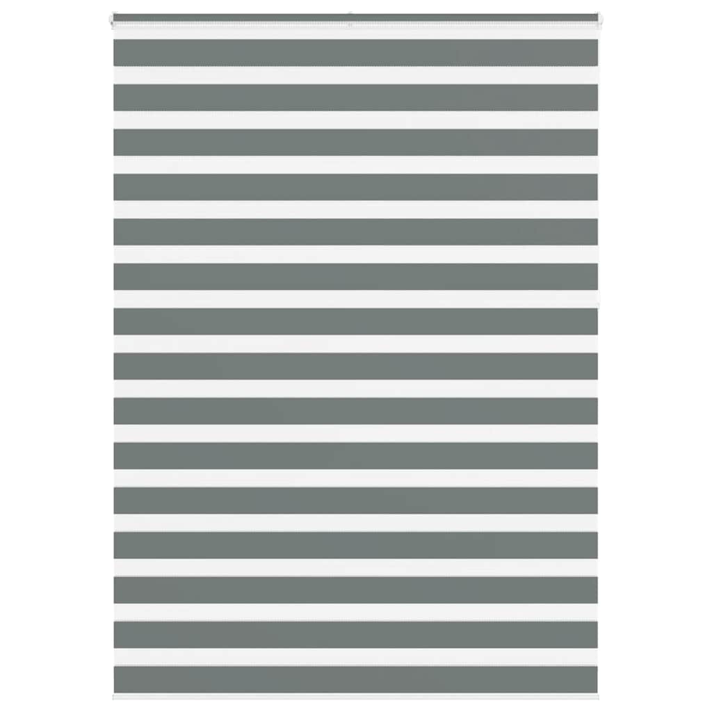 Vidaxx Zebra-Rollo 155x230 cm Stoffbreite 150,9 cm Dunkelgrau