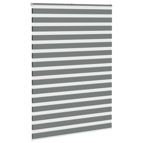 VidaXL Zebra-Rollo 160x230 cm Stoffbreite 155,9 cm Dunkelgrau