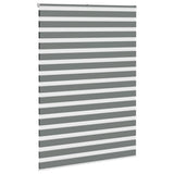 VidaXL Zebra-Rollo 160x230 cm Stoffbreite 155,9 cm Dunkelgrau