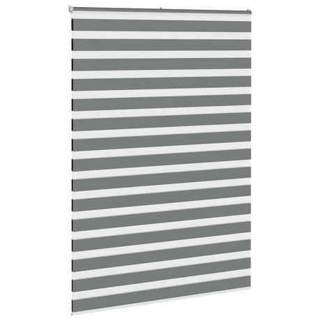 VidaXL Zebra-Rollo 165x230 cm Stoffbreite 160,9 cm Dunkelgrau