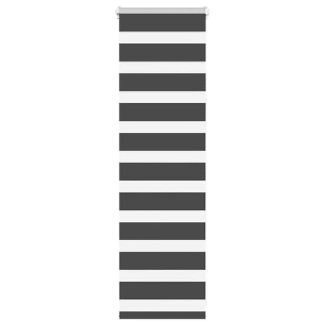 VidaXL Zebra-Rollo 40x100 cm Stoffbreite 35,9 cm Schwarz