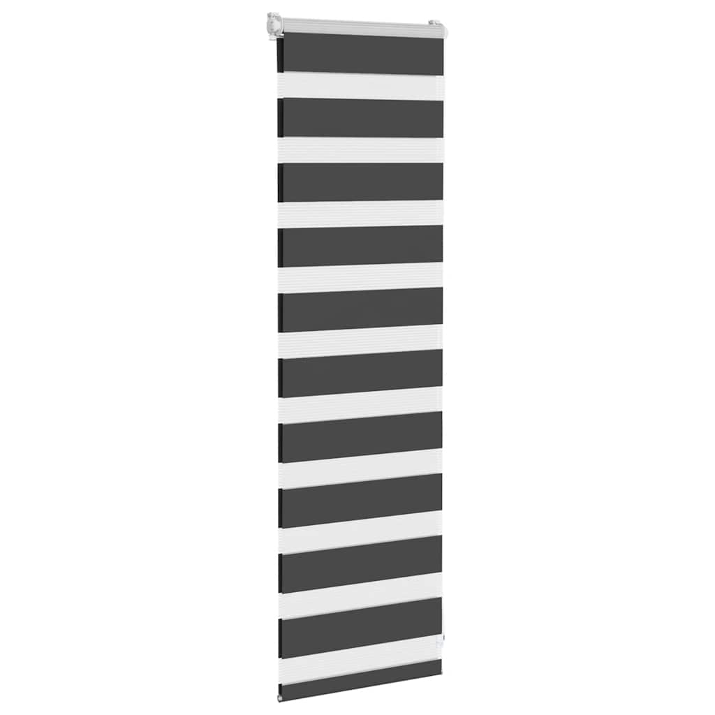 Vidaxx Zebra-Rollo 50x100 cm Stoffbreite 45,9 cm Schwarz