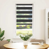 VidaXL Zebra-Rollo 65x100 cm Stoffbreite 60,9 cm Schwarz