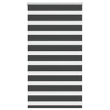 VidaXL Zebra-Rollo 70x100 cm Stoffbreite 65,9 cm Schwarz