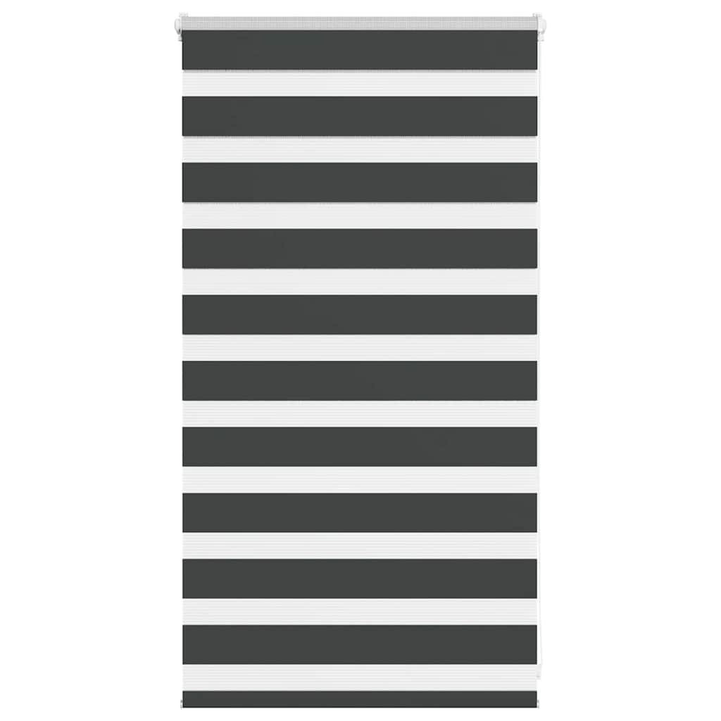 VidaXL Zebra-Rollo 75x100 cm Stoffbreite 70,9 cm Schwarz