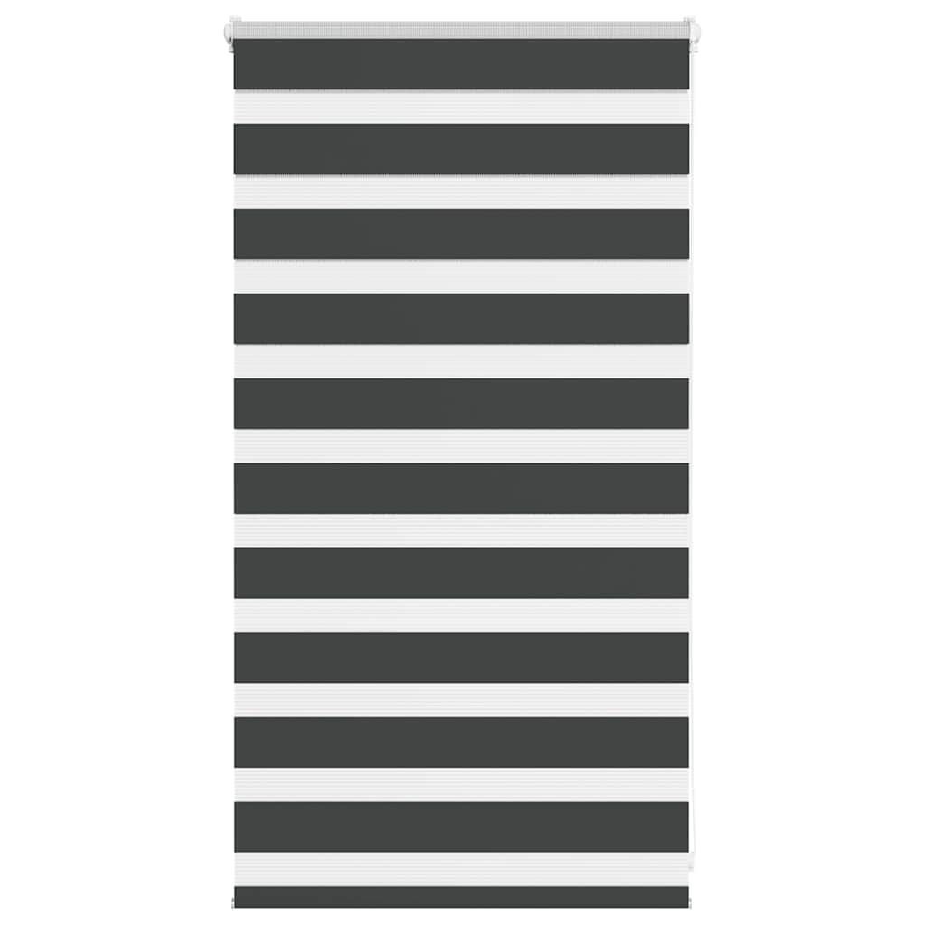 VidaXL Zebra-Rollo 80x100 cm Stoffbreite 75,9 cm Schwarz