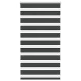 VidaXL Zebra-Rollo 80x100 cm Stoffbreite 75,9 cm Schwarz