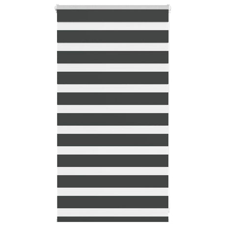 VidaXL Zebra-Rollo 80x100 cm Stoffbreite 75,9 cm Schwarz