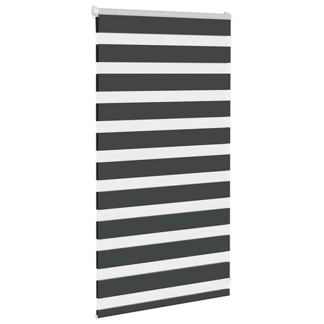 VidaXL Zebra-Rollo 80x100 cm Stoffbreite 75,9 cm Schwarz