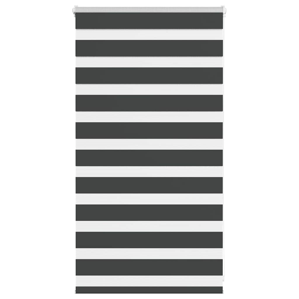Vidaxx Zebra-Rollo 85x100 cm Stoffbreite 80,9 cm Schwarz