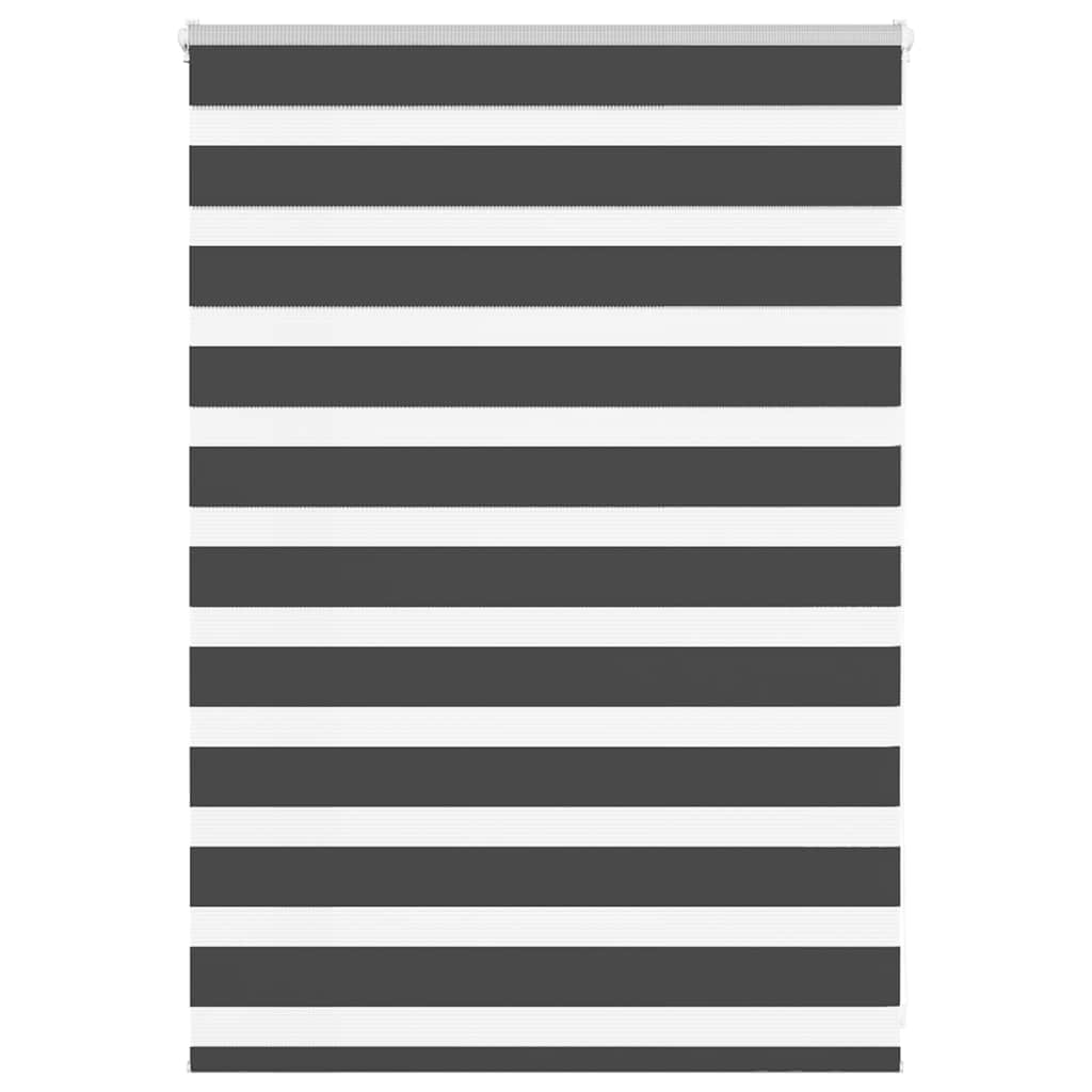 VidaXL Zebra-Rollo 95x100 cm Stoffbreite 90,9 cm Schwarz